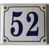 Huisnummer bord 'extra 2' 15x13 cm